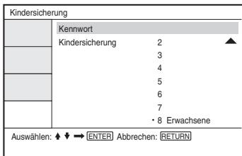 SONY DVP-FX870 - Einstellung der Kindersicherung (beschränkte Wiedergabe) DVDVideo - 1