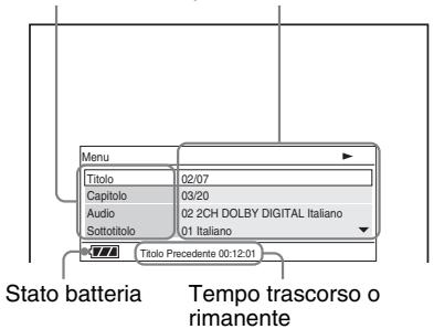 SONY DVP-FX870 - Premere DISPLAY durante la riproduzione di un DVD. - 1