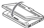 SONY DVP-FX870 - Rotating and folding down the LCD panel - 1