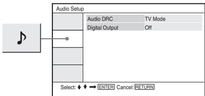 SONY DVP-FX870 - Instellingen voor het Geluid (Audio Setup) - 1