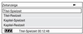 SONY DVP-FX870 - Überprüfen der Wiedergabezeit und der verbleibenden Zeit - 1