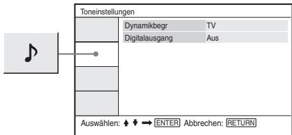 SONY DVP-FX870 - Einstellungen für den Ton (Toneinstellungen) - 1