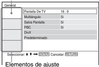 SONY DVP-FX870 - Pulse ↑/↓ para selectionar “Ajuste” y afterwards pulse ENTER. - 1