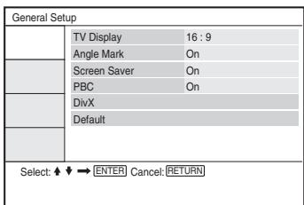 SONY DVP-FX870 - Press / to select "Setup," then press ENTER. - 1