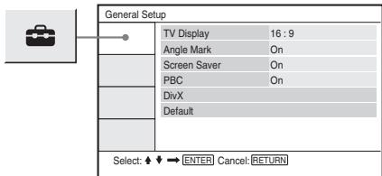 SONY DVP-FX870 - (General Setup) - 1