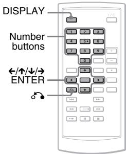 SONY DVP-FX870 - Using the Playback Settings Display - 1