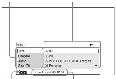 SONY DVP-FX870 - Appuyez sur DISPLAY pendant la lecture d'un DVD. - 1