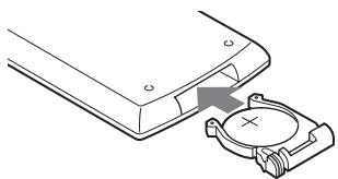 SONY DVP-FX870 - Om de batterij van de afstandsbediening te verrangen - 2