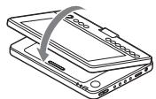 SONY DVP-FX870 - Drehen und Abwärtsklappen des LCD-Bildschirms - 1