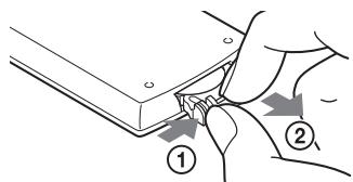 SONY DVP-FX870 - To replace the remote control battery - 1