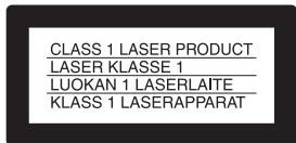 SONY DVP-FX870 - WARNING - 2