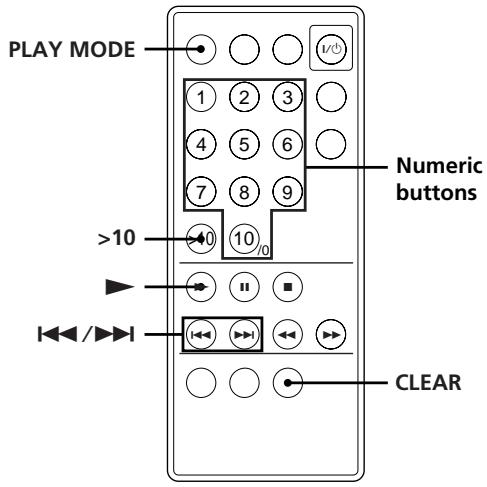 SONY CDP-LSA1 - Creating Your Own Programme (Programme Play) - 1