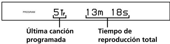 SONY CDP-LSA1 - Creación de su propio programa (Reproducción programada) - 2