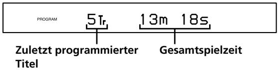 SONY CDP-LSA1 - Zusammenstellen eines eigenen Programms (Programme Play) - 2