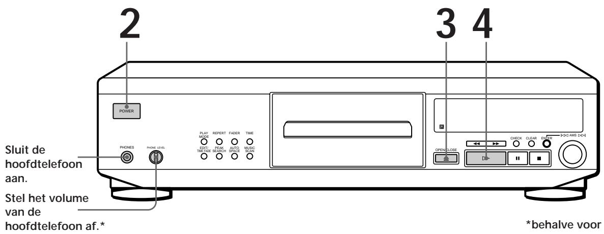 SONY CDP-XE800 - Een CD aufspelen - 1