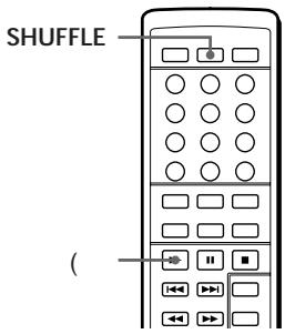 SONY CDP-XE800 - Wiedergabe in willkürlicher Reihenfolge (Shuffle Play) - 2
