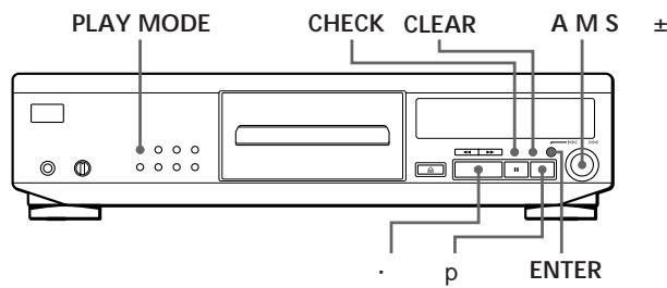 SONY CDP-XE800 - Creazione di programmi personalizzati (riproduzione programmata) - 1