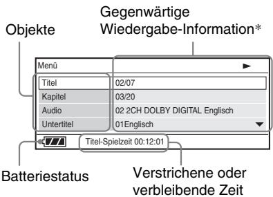 SONY DVP-FX730 - Drücken Sie auf DISPLAY während der DVD-Wiedergabe. - 1