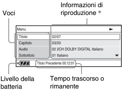 SONY DVP-FX730 - Premere DISPLAY durante la riproduzione di un DVD. - 1