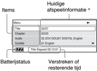 SONY DVP-FX730 - Druk op DISPLAY tijdens het afspelen van een DVD. - 1