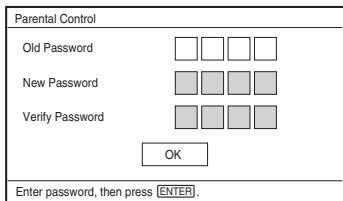 SONY DVP-FX730 - To change the password - 1