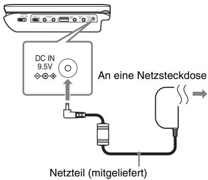 SONY DVP-FX750 - Schließen Sie das Netzteil an. - 1