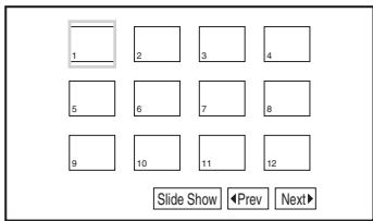 SONY DVP-FX750 - To display the list of thumbnails - 1