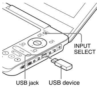 SONY DVP-FX750 - Connect a USB device to the USB jack. - 1