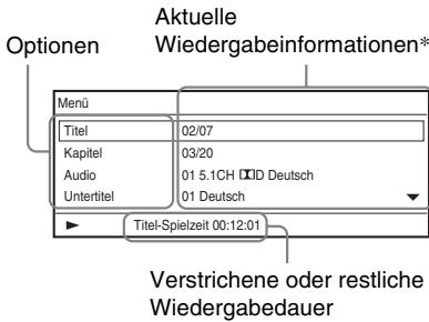 SONY DVP-FX750 - Drücken Sie während der DVD-Wiedergabe DISPLAY. - 1