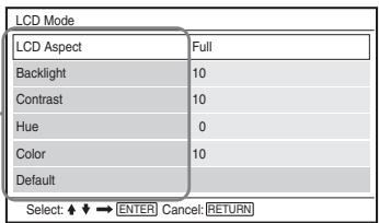 SONY DVP-FX930 - Press / to select "LCD Mode" and press ENTER. - 1