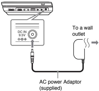 SONY DVP-FX930 - Connect the AC power adaptor. - 1