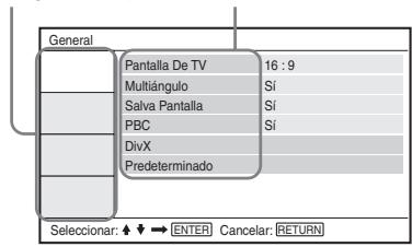 SONY DVP-FX930 - "Ajuste" y pulse ENTER. - 1