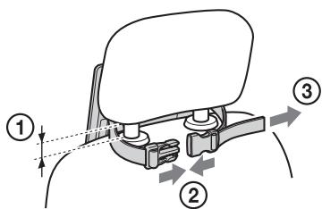 SONY DVP-FX930 - Attach the bracket to the headrest. - 1