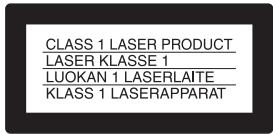 SONY DVP-FX930 - WARNING - 2