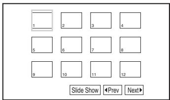 SONY DVP-FX930 - To display the list of thumbnails - 1