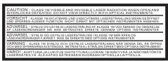SONY DVP-FX930 - WARNING - 1