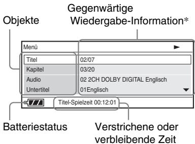 SONY DVP-FX930 - Drücken Sie auf DISPLAY während der DVD-Wiedergabe. - 1