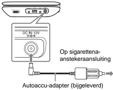 SONY DVP-FX980 - Sluit de autoaccu-adapter aan. - 1