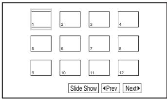 SONY DVP-FX980 - To display the list of thumbnails - 1