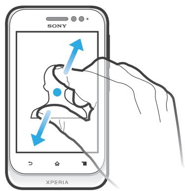 SONY XPERIA TIPO - Pour zoomer avec deux doigts - 2
