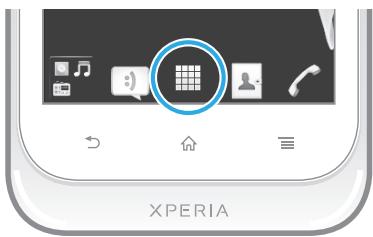 SONY XPERIA TIPO - Pour ouvrir l'écran des applications - 1