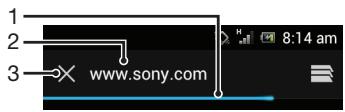 SONY XPERIA TIPO - Barre de recherche et d'adresse - 1