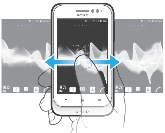 SONY XPERIA TIPO - Écran d'accueil - 1