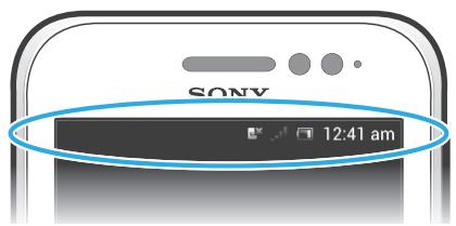 SONY XPERIA TIPO - États et notifications - 1