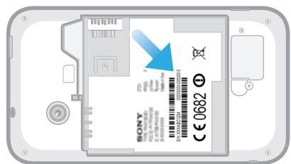 SONY XPERIA TIPO - Pour afficher votre número IMEI - 1