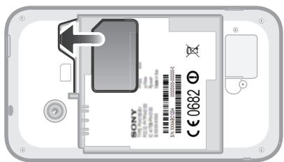 SONY XPERIA TIPO - Pour insérer la carte SIM - 1
