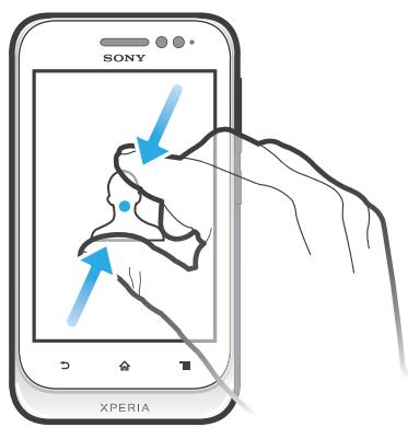 SONY XPERIA TIPO - Pour zoomer avec deux doigts - 1