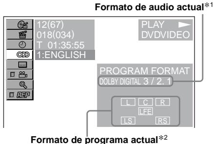 SONY DVX-11A - Presione / para seleccionar "OD" (AUDIO) y luego pulse ENTER - 1