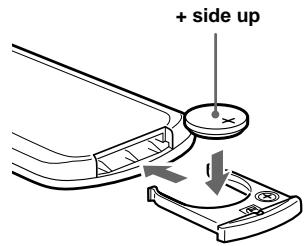 SONY DVX-11A - Replacing the lithium battery - 3
