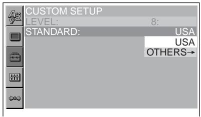 SONY DVX-11A - Changing the area and its movie rating level DVD - 1